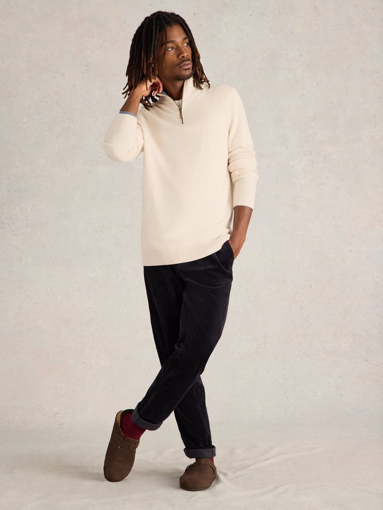 White Stuff, Newport, Pullover aus Merinowolle mit Stehkragen - Bild 1 von 6