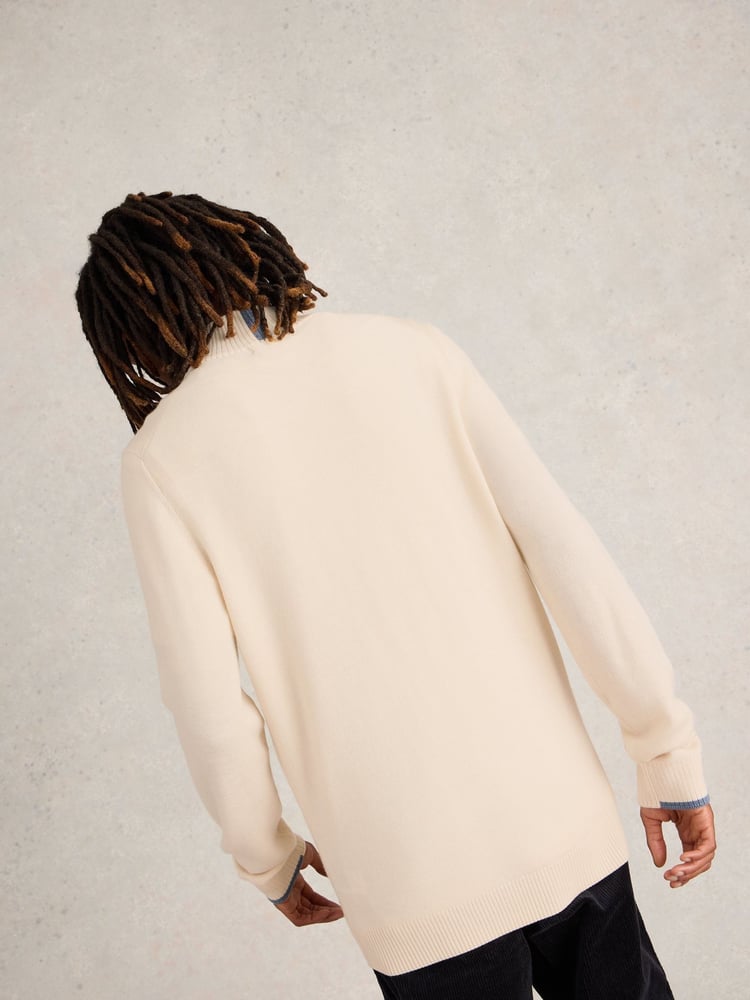 White Stuff, Newport, Pullover aus Merinowolle mit Stehkragen - Bild 2 von 6