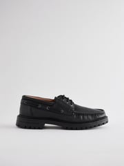 Black Chunky Boat Shoes - Image 3 of 6