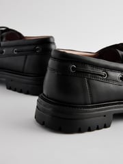 Black Chunky Boat Shoes - Image 6 of 6