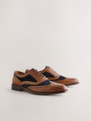 Tan Brown Heritage Brogue Shoes - Image 1 of 5