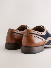 Tan Brown Heritage Brogue Shoes - Image 5 of 5