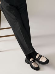 Black and White Penny Loafers - Image 1 of 7