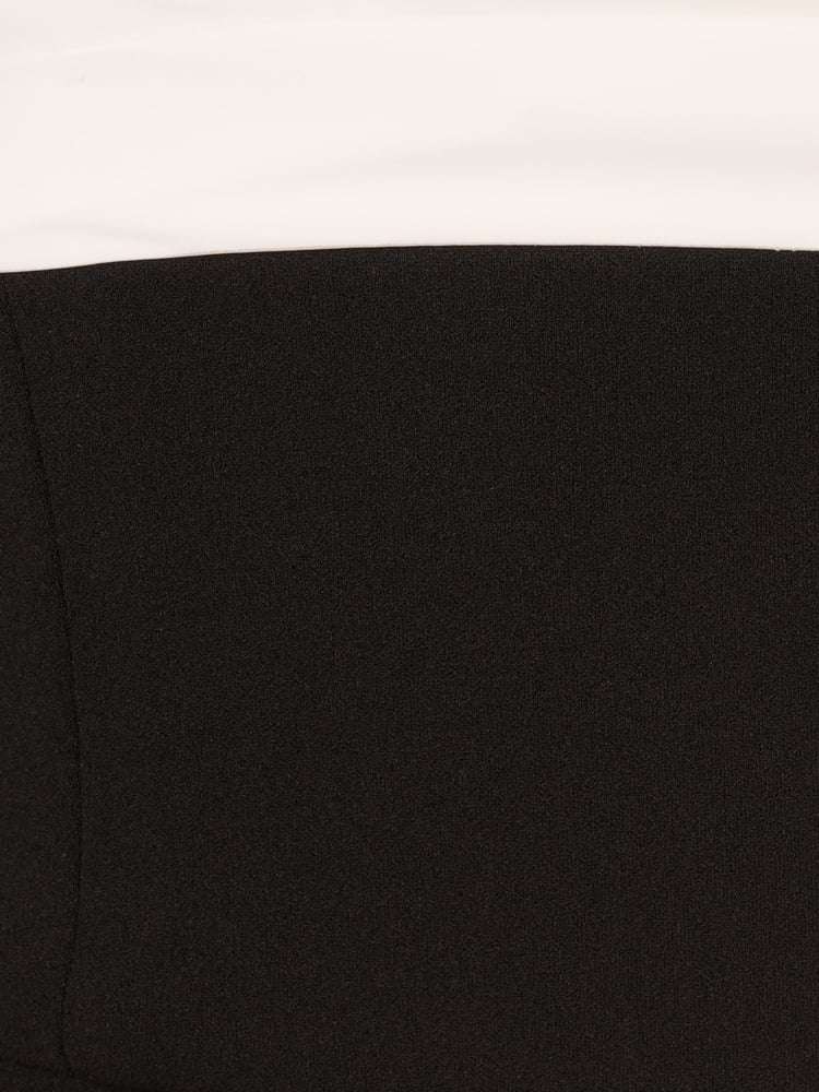 Adrianna by Adrianna Papell Knit Crepe Strapless Black Jumpsuit - Image 7 of 7
