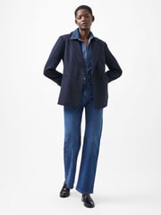 French Connection Blue Florence Twill Blazer - Image 1 of 4