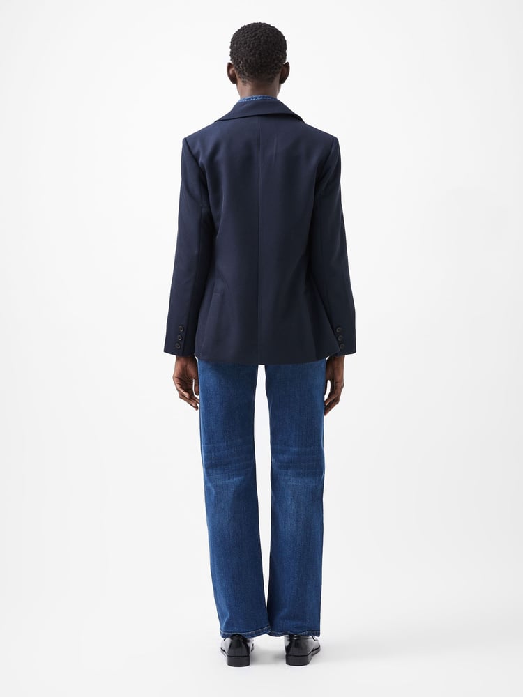 French Connection Blue Florence Twill Blazer - Image 2 of 4