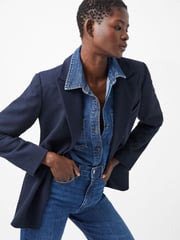 French Connection Blue Florence Twill Blazer - Image 3 of 4