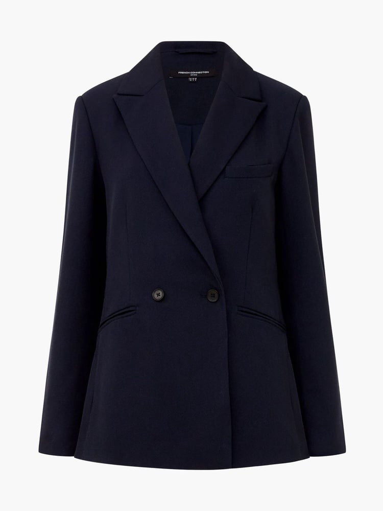 French Connection Blue Florence Twill Blazer - Image 4 of 4