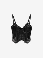 Pour Moi Black India Eyelash Cropped Basque - Image 3 of 6