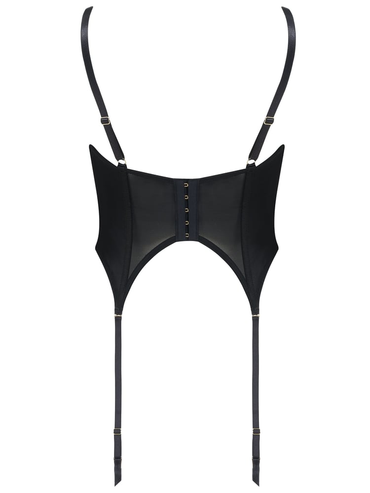 Pour Moi Black India Eyelash Cropped Basque - Image 6 of 6