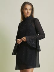 Florere Rib Knit Metallic Thread Midi Dress - Image 3 of 7
