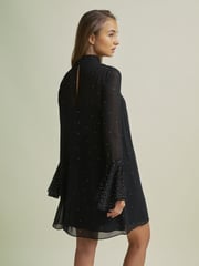Florere Rib Knit Metallic Thread Midi Dress - Image 6 of 7