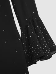Florere Rib Knit Metallic Thread Midi Dress - Image 7 of 7