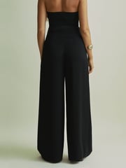 Schwarz - Florere Plissierte Hose mit weitem Bein - Bild 5 von 6