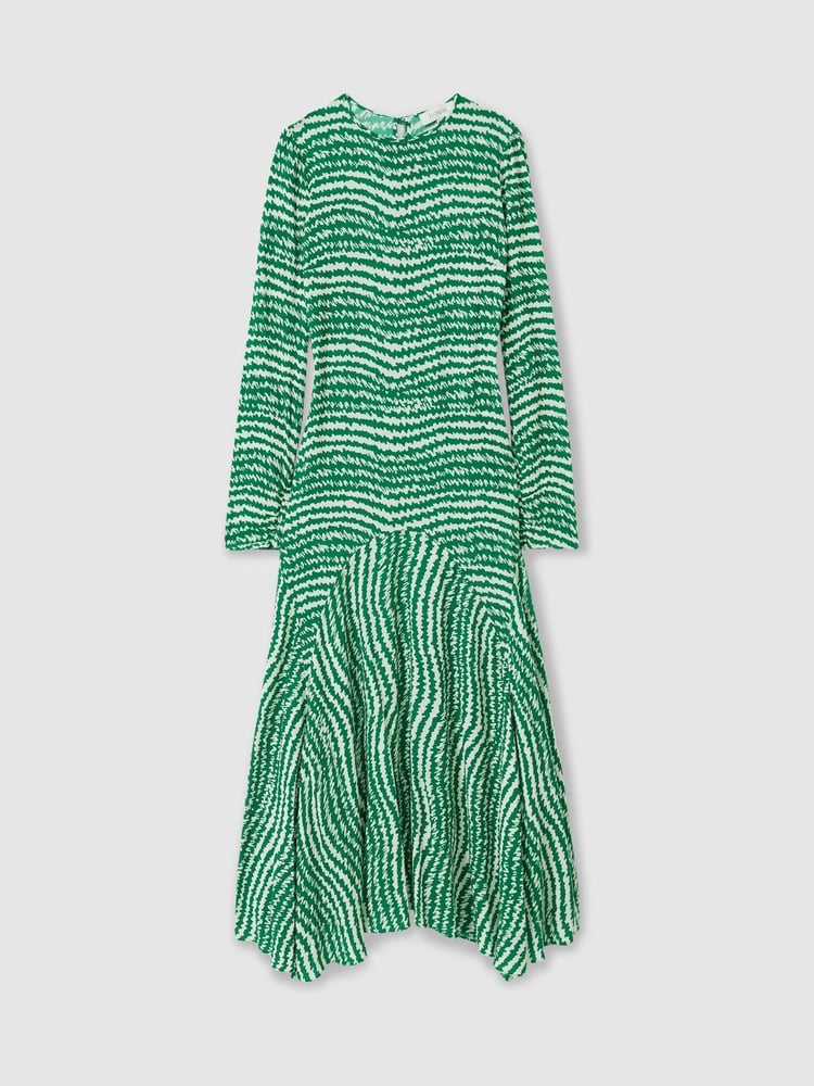 Florere Green Asymmetric Midi Dress - Image 2 of 8