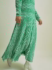 Florere Green Asymmetric Midi Dress - Image 4 of 8