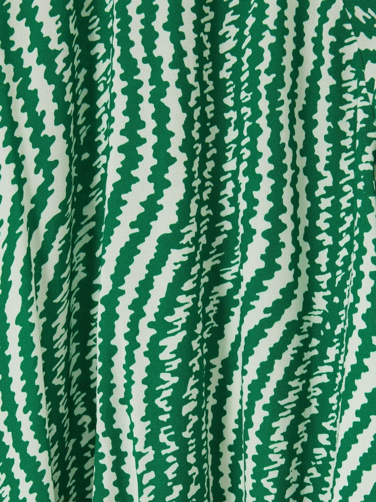 Florere Green Asymmetric Midi Dress - Image 8 of 8