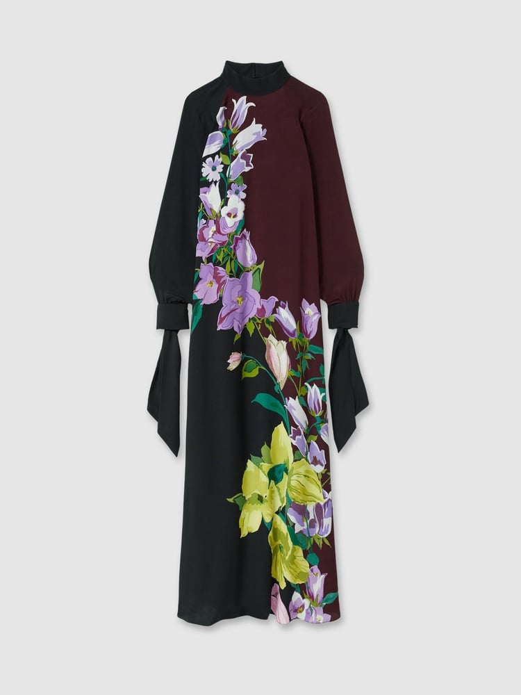 Florere Tie Cuff Maxi Column Dress - Image 2 of 7