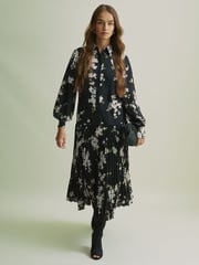 Florere Dropped Waist Shirt Midi Dress - Image 1 of 7