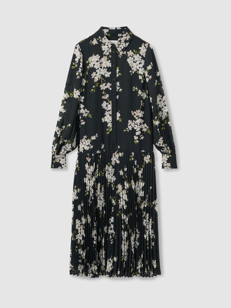 Florere Dropped Waist Shirt Midi Dress - Image 2 of 7