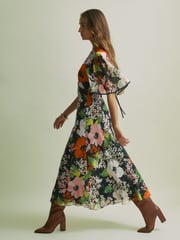 Florere Cape Detail Midi Dress - Image 1 of 7