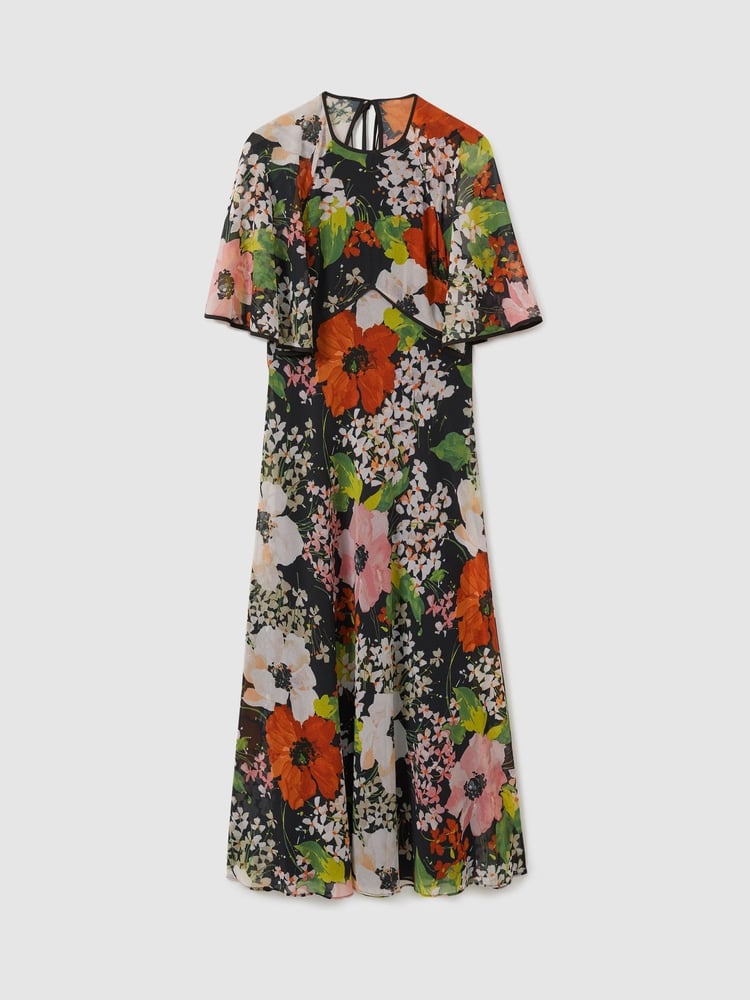 Florere Cape Detail Midi Dress - Image 2 of 7