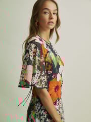 Florere Cape Detail Midi Dress - Image 3 of 7