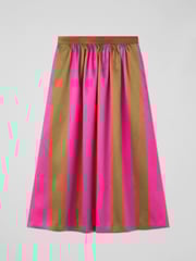 LK Bennett Green Olsen And Magenta Stripe Jacquard Social Skirt - Image 4 of 4