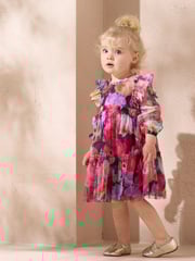 Angel & Rocket Pink Alessia Floral Print Dress - Image 1 of 8