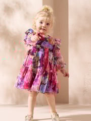 Angel & Rocket Pink Alessia Floral Print Dress - Image 3 of 8