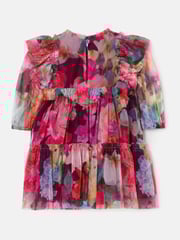Angel & Rocket Pink Alessia Floral Print Dress - Image 7 of 8