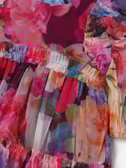 Angel & Rocket Pink Alessia Floral Print Dress - Image 8 of 8