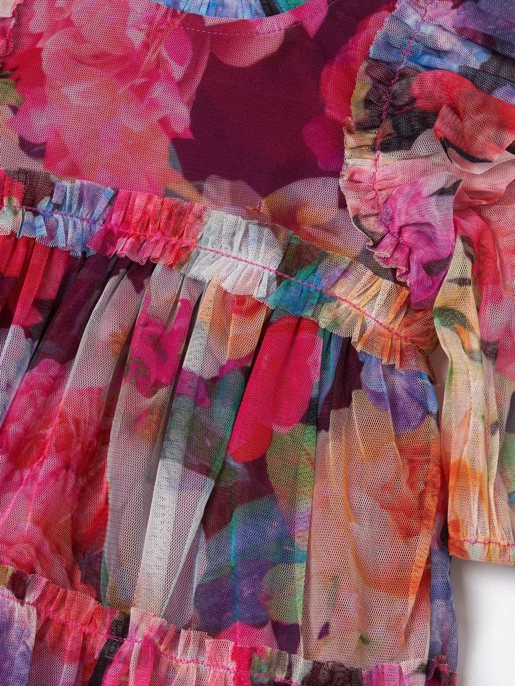 Angel & Rocket Pink Alessia Floral Print Dress - Image 8 of 8