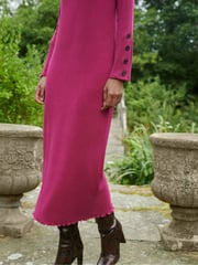 Ro&Zo Berry Rib Knit High Neck Dress - Image 3 of 8
