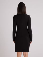Ro&Zo Black Ponte Crew Neck Mini Dress - Image 3 of 3
