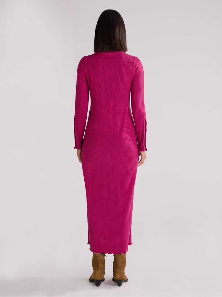 Ro&Zo Berry Petite Rib Knit High Neck Dress - Image 5 of 5