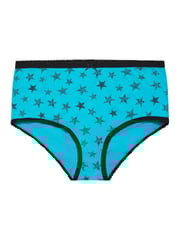Yours Curve Blue Full 100% Cotton Briefs 5 Pack - Image 4 of 5