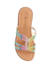Pavers Multi Embellished Mule Sandals - Image 4 of 5