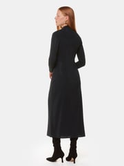 Whistles Hot Fix Jersey Midi Black Dress - Image 3 of 6
