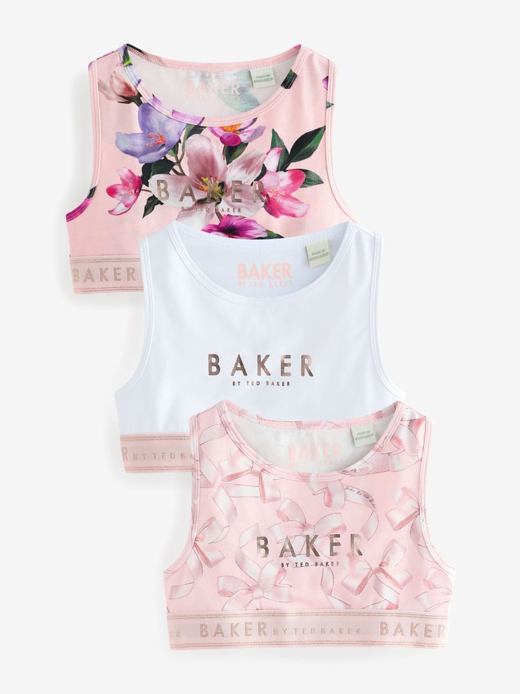 Baker by Ted Baker Crop Tops 3 Pack - Image 1 of 9