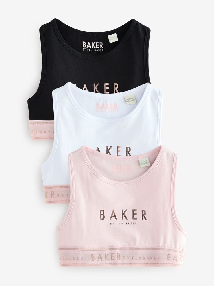 Baker by Ted Baker Crop Tops 3 Pack - Image 1 of 9