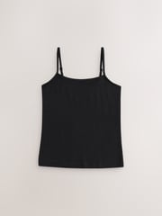 Black Strappy Cami Vests 3 Pack (1.5-16yrs) - Image 2 of 7