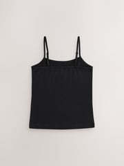 Black Strappy Cami Vests 3 Pack (1.5-16yrs) - Image 3 of 7