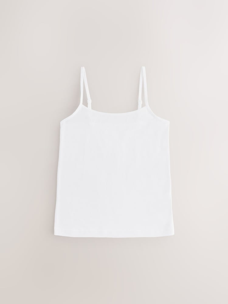White 3 Pack Cami Vest (1.5-16yrs) - Image 2 of 7