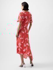 French Connection Red Alessandra Asymmetric Dress - Image 2 of 4