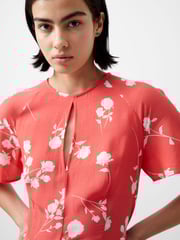 French Connection Red Alessandra Asymmetric Dress - Image 3 of 4