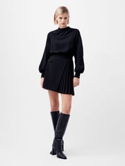 French Connection Black Pleated Harrie Suiting Skirt - Image 1 of 4