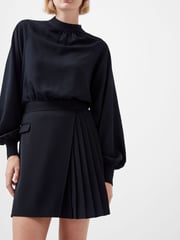 French Connection Black Pleated Harrie Suiting Skirt - Image 3 of 4