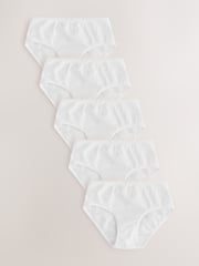 White Briefs 5 Pack (1.5-16yrs) - Image 1 of 9