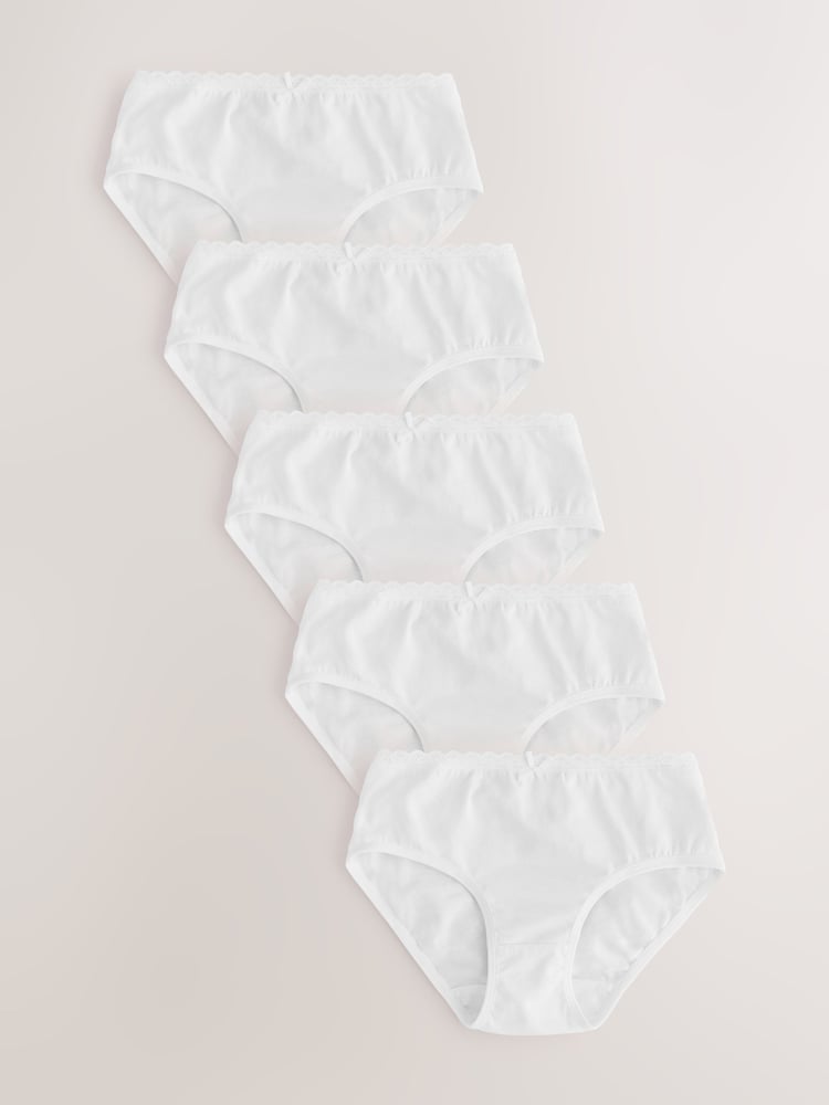 White Briefs 5 Pack (1.5-16yrs) - Image 1 of 9